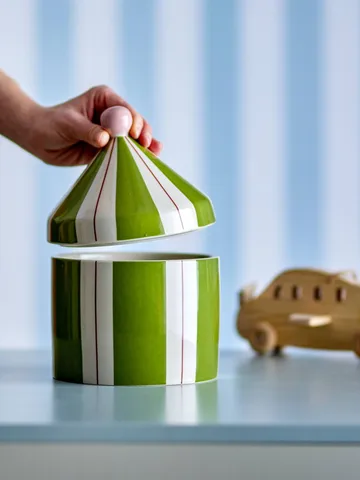 Cimmi jar with lid - Green - Bloomingville