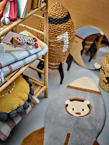 Cosmina storage basket with lid Ø40x68,5 cm - Nature - Bloomingville
