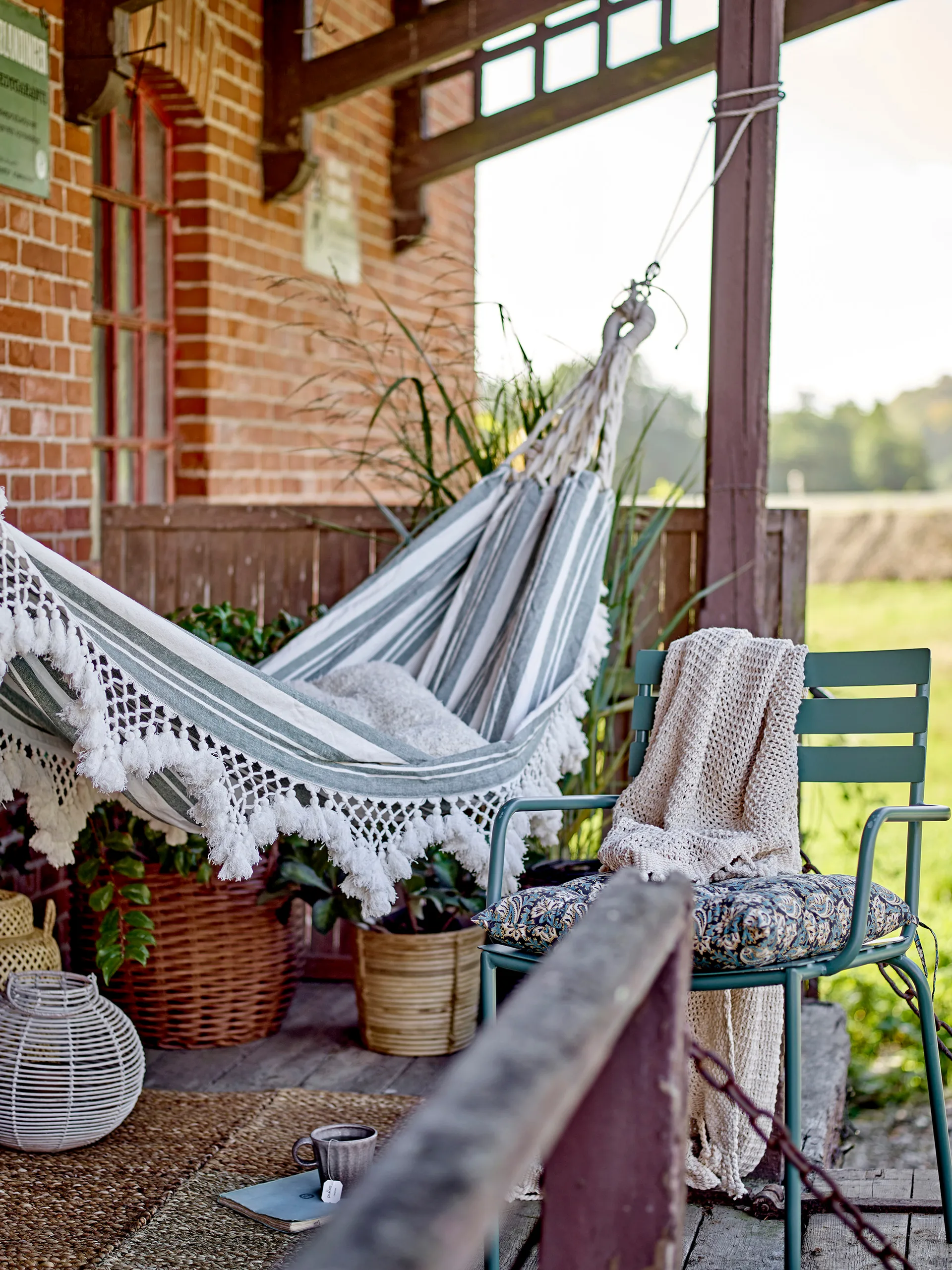 Cruz hammock 300x100 cm, Green Bloomingville