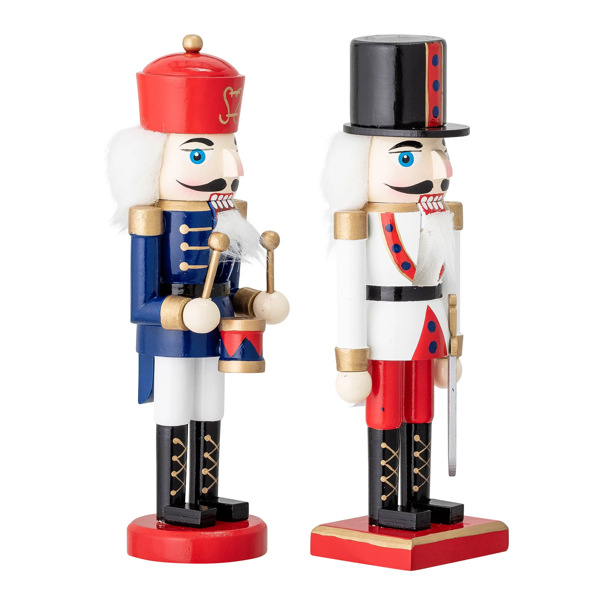 Darren nut cracker decoration 20.5 cm 2 pieces, Red Bloomingville