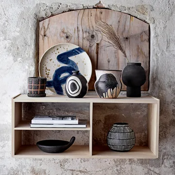 Elveda vase 14.5 cm - black - Bloomingville
