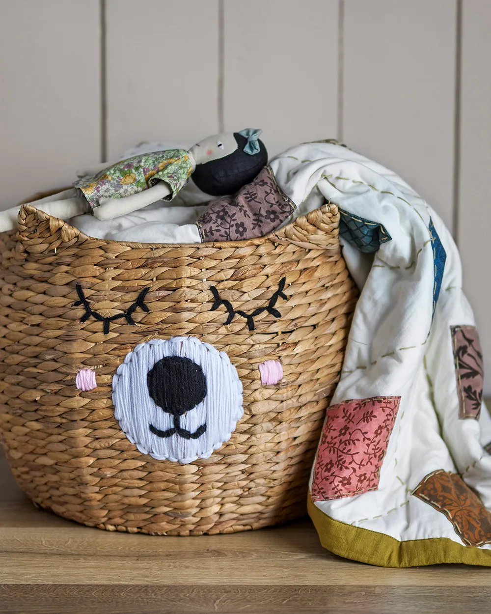 Eman storage basket Ø50x40 cm, Nature Bloomingville