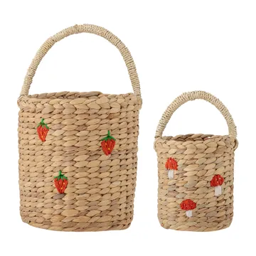 Emilla storage box 2 pieces - Strawberry-mushroom - Bloomingville