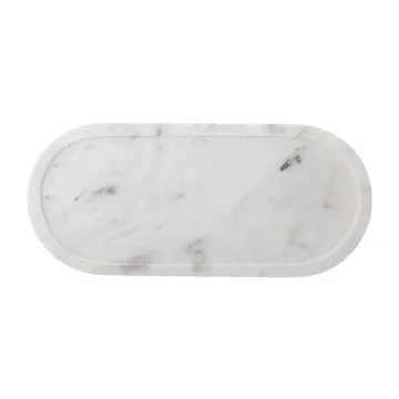 Emmaluna tray 20x45.5 cm - White marble - Bloomingville