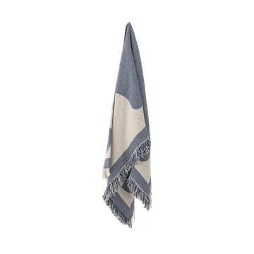 Ethan throw cotton 160x130 cm - Blue - Bloomingville