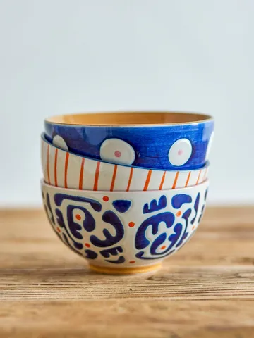 Eviaya bowl - Multi, 3 pieces - Bloomingville