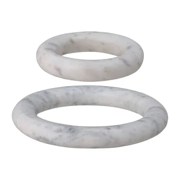 Finola trivet 2 pieces - White marble - Bloomingville
