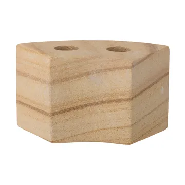Florida candleholder 14,5x8x7,5 cm - Natural sandstone - Bloomingville
