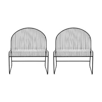 Friend loungestol 2-pack Black - Bloomingville