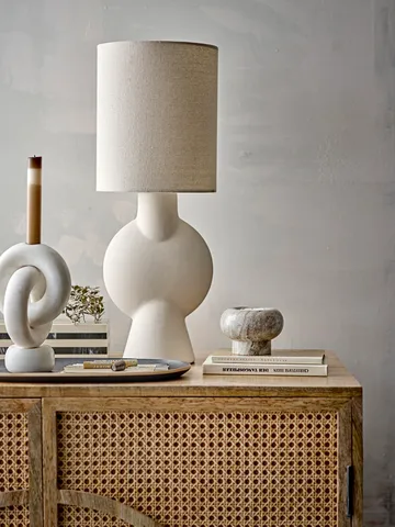Goa candleholder 20 cm - White marble - Bloomingville