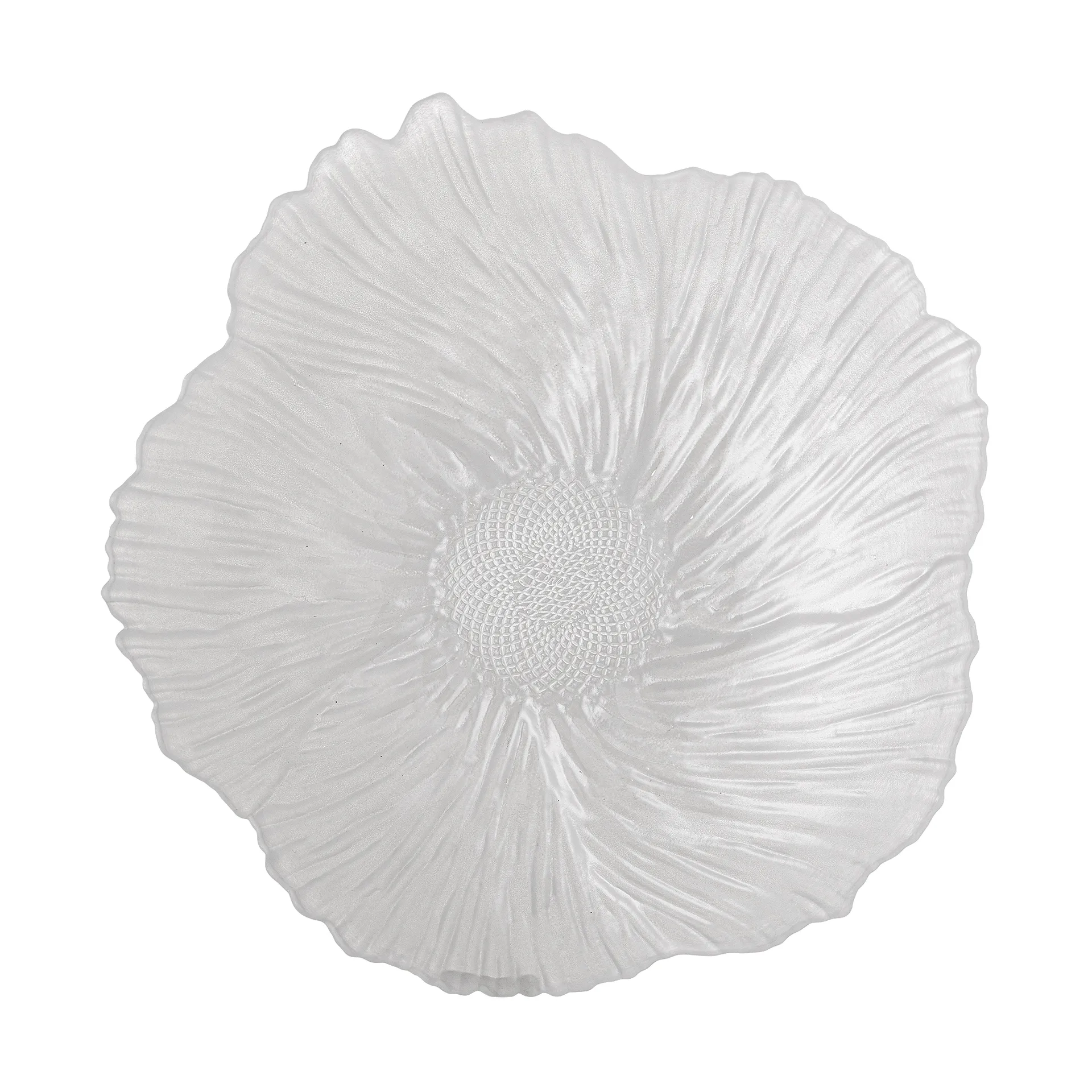 Iani bowl glass Ø26 cm, White Bloomingville