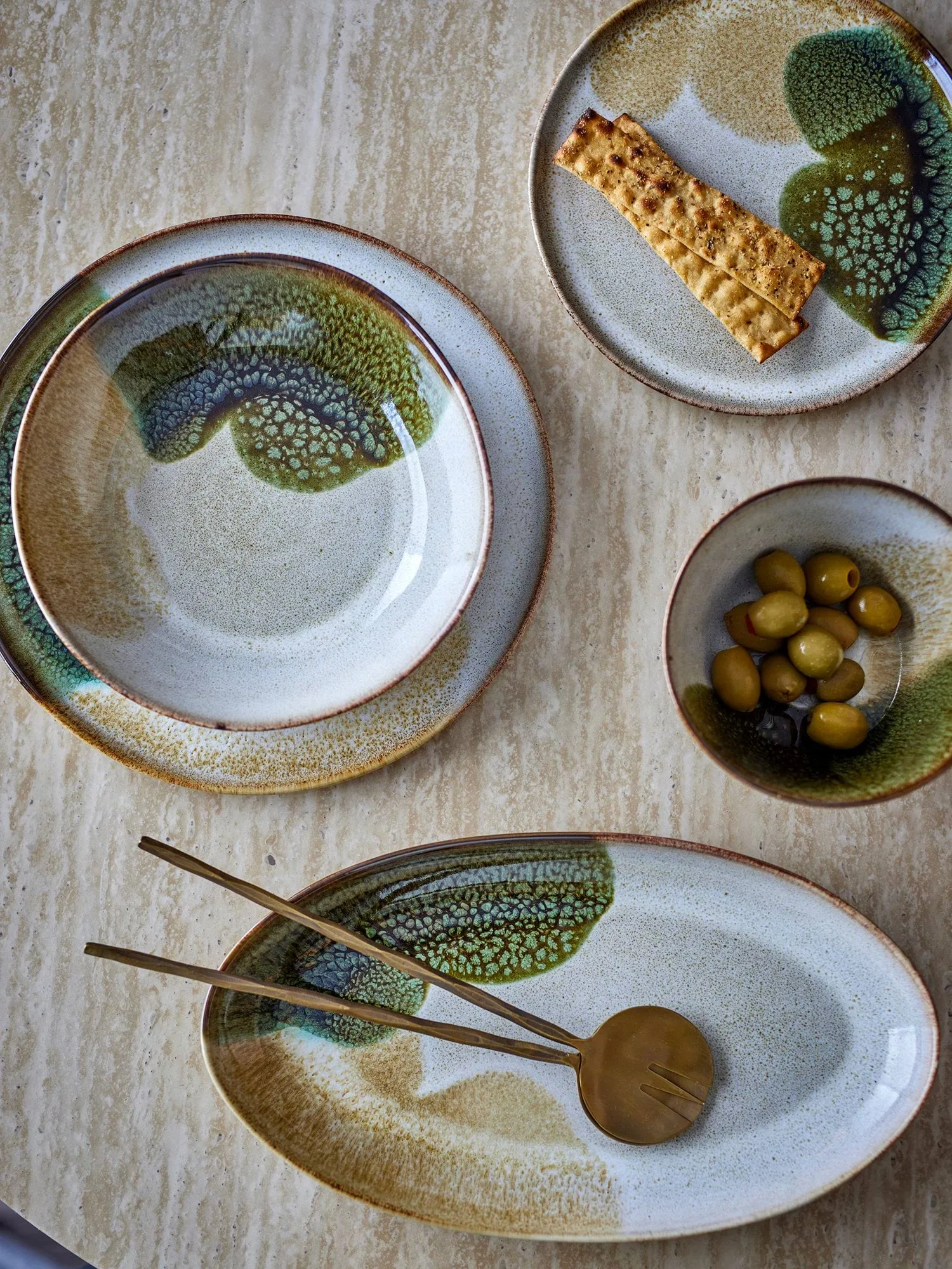 Jules deep plate 22 cm, Green Bloomingville