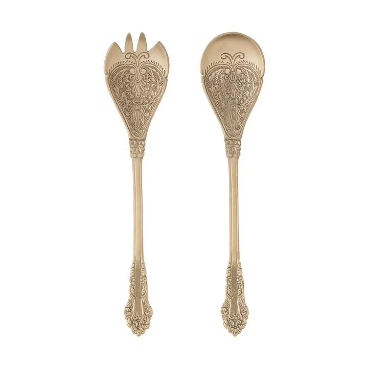 Kalima salad servers 2 pieces - Brass - Bloomingville