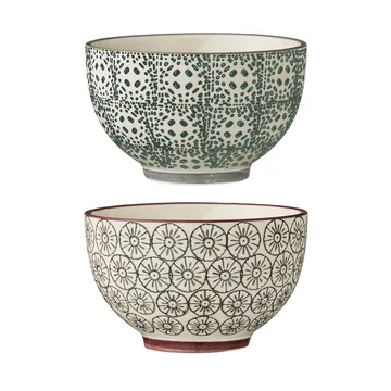 Karine bowl Ø 10 cm 2 pieces grey-green - Bloomingville