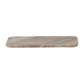 Manuela tray marble 15x30.5 cm - Brown - Bloomingville
