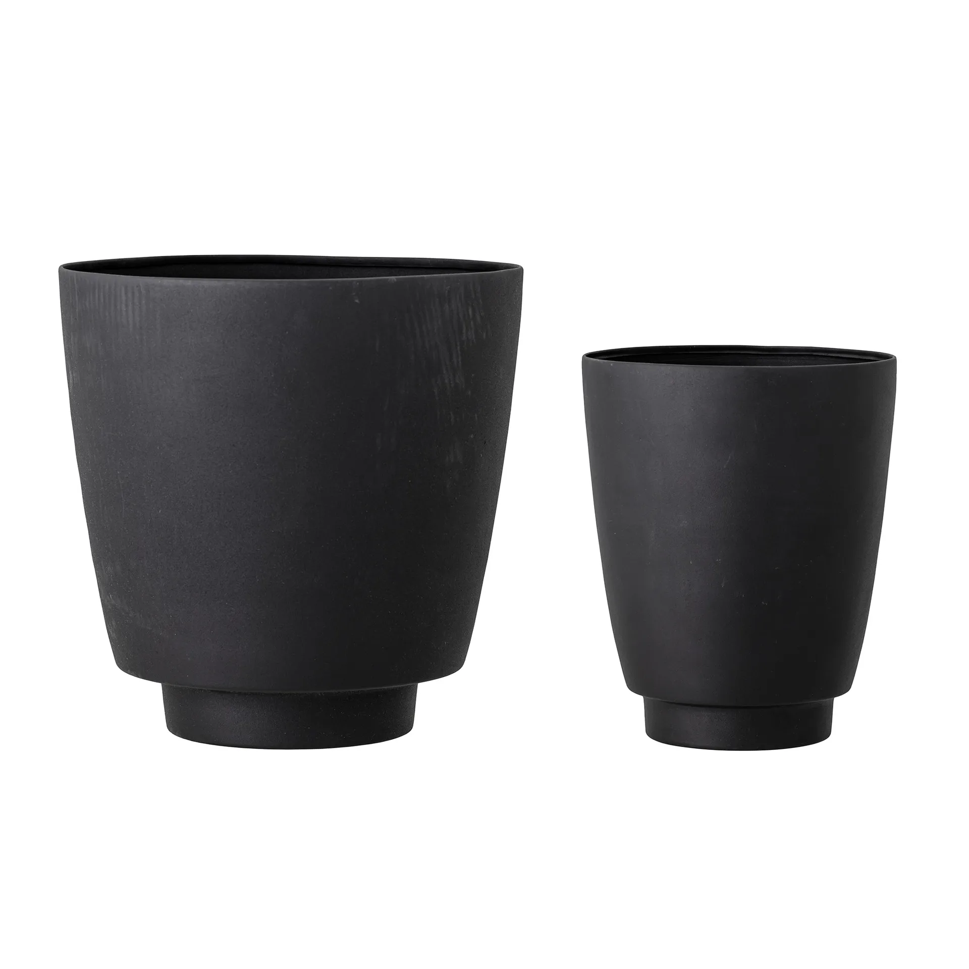 Metal pot 2-pack, Black Bloomingville