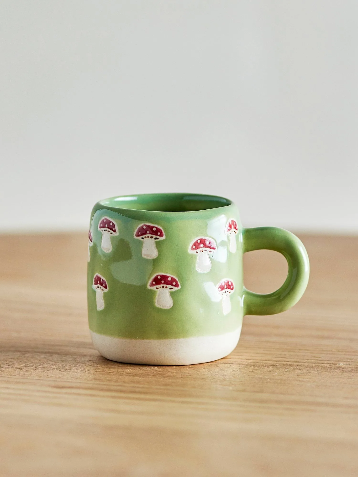 Millie cup 110 ml, Green, mushrooms Bloomingville
