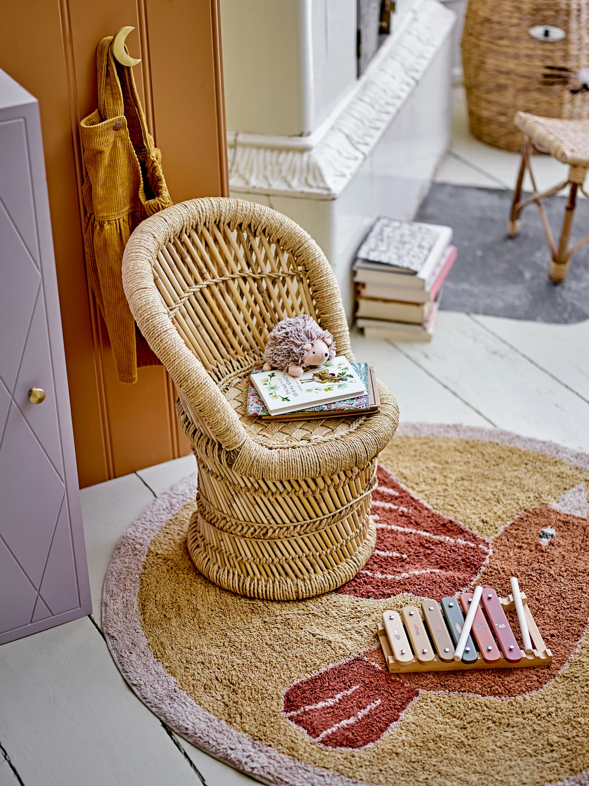 Milou rug Ø90 cm, Bird Bloomingville