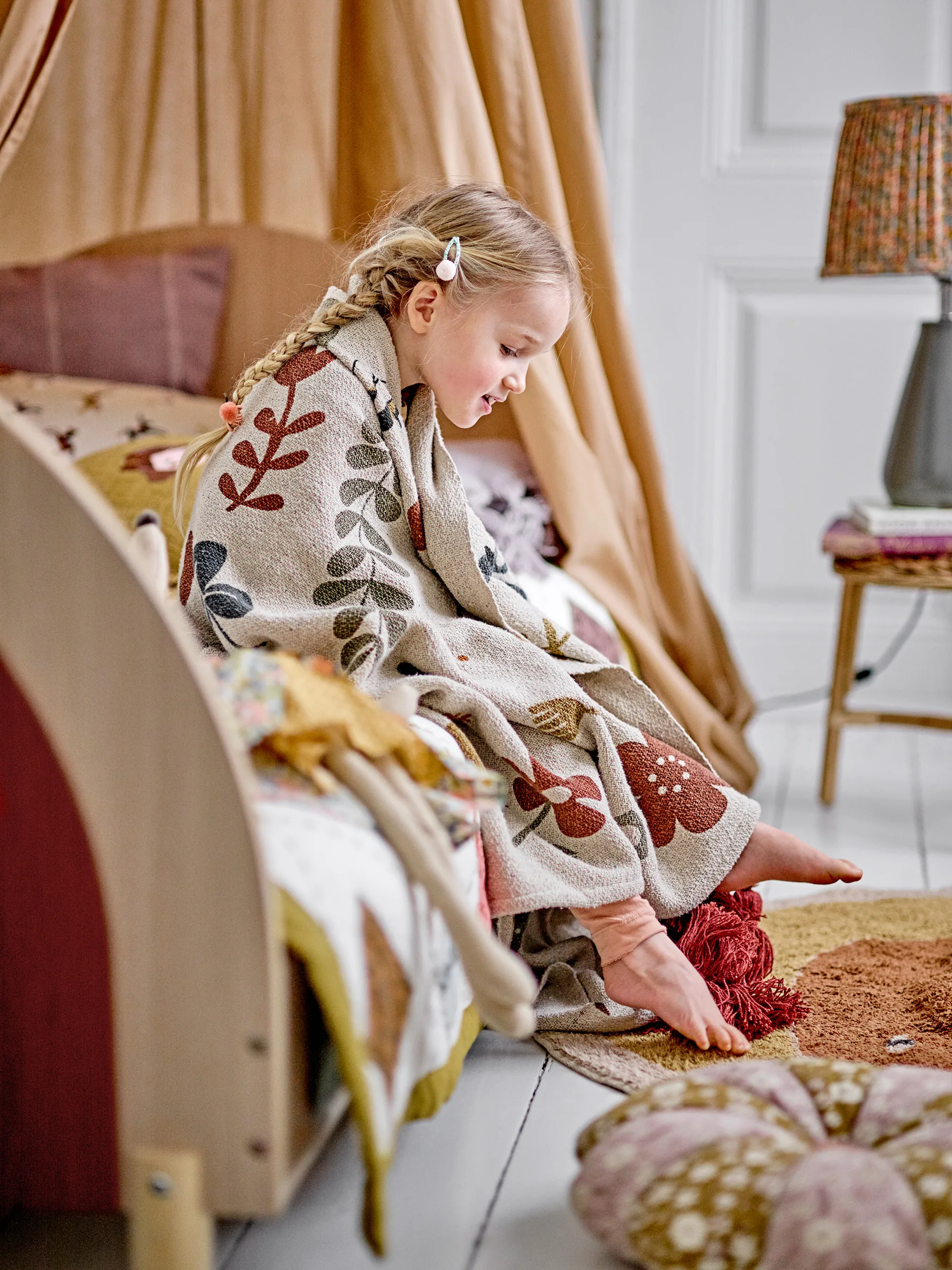Milou rug Ø90 cm, Bird Bloomingville