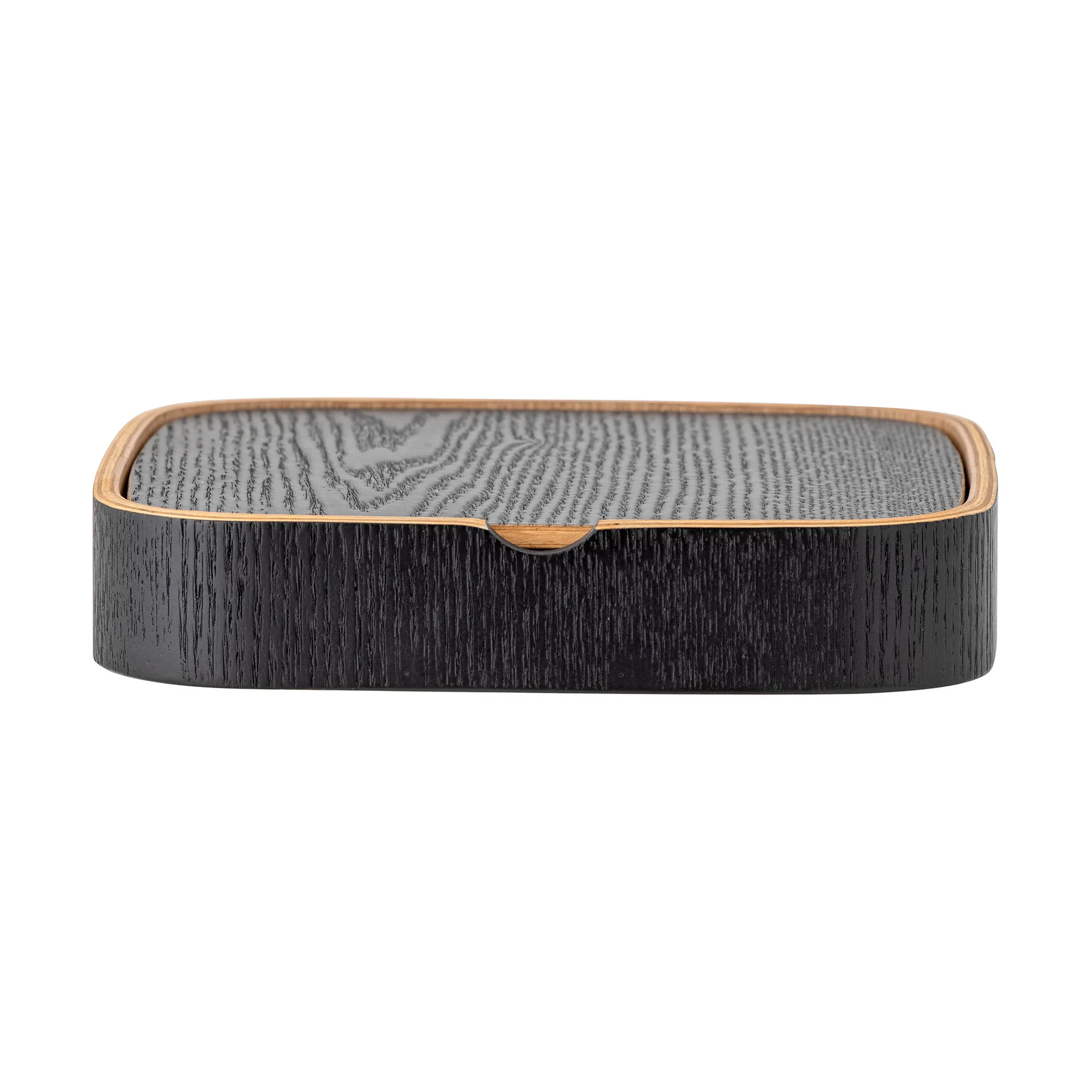 Mimmi table mirror 19x19 cm, Black-oak Bloomingville