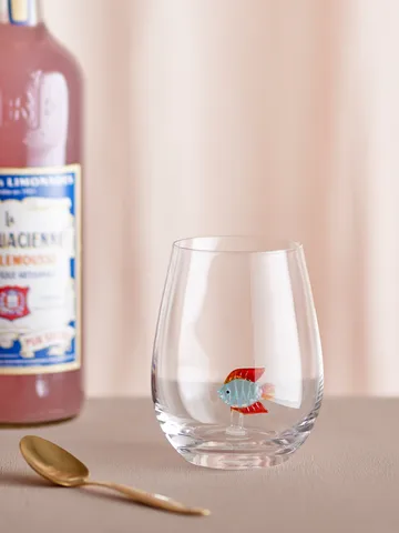 Misa drinking glass 56 cl - Clear-fish - Bloomingville