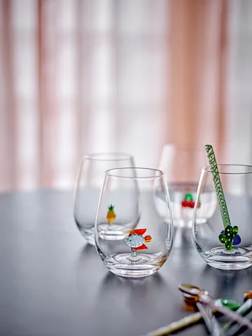 Misa drinking glass 56 cl - Clear-fish - Bloomingville