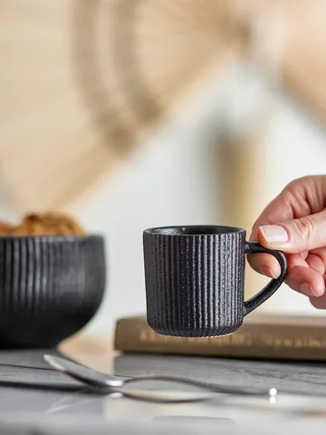 Neri espresso cup - Black, 7.5 cl - Bloomingville