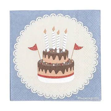 Oscar napkin 20-pack - Blå - Bloomingville