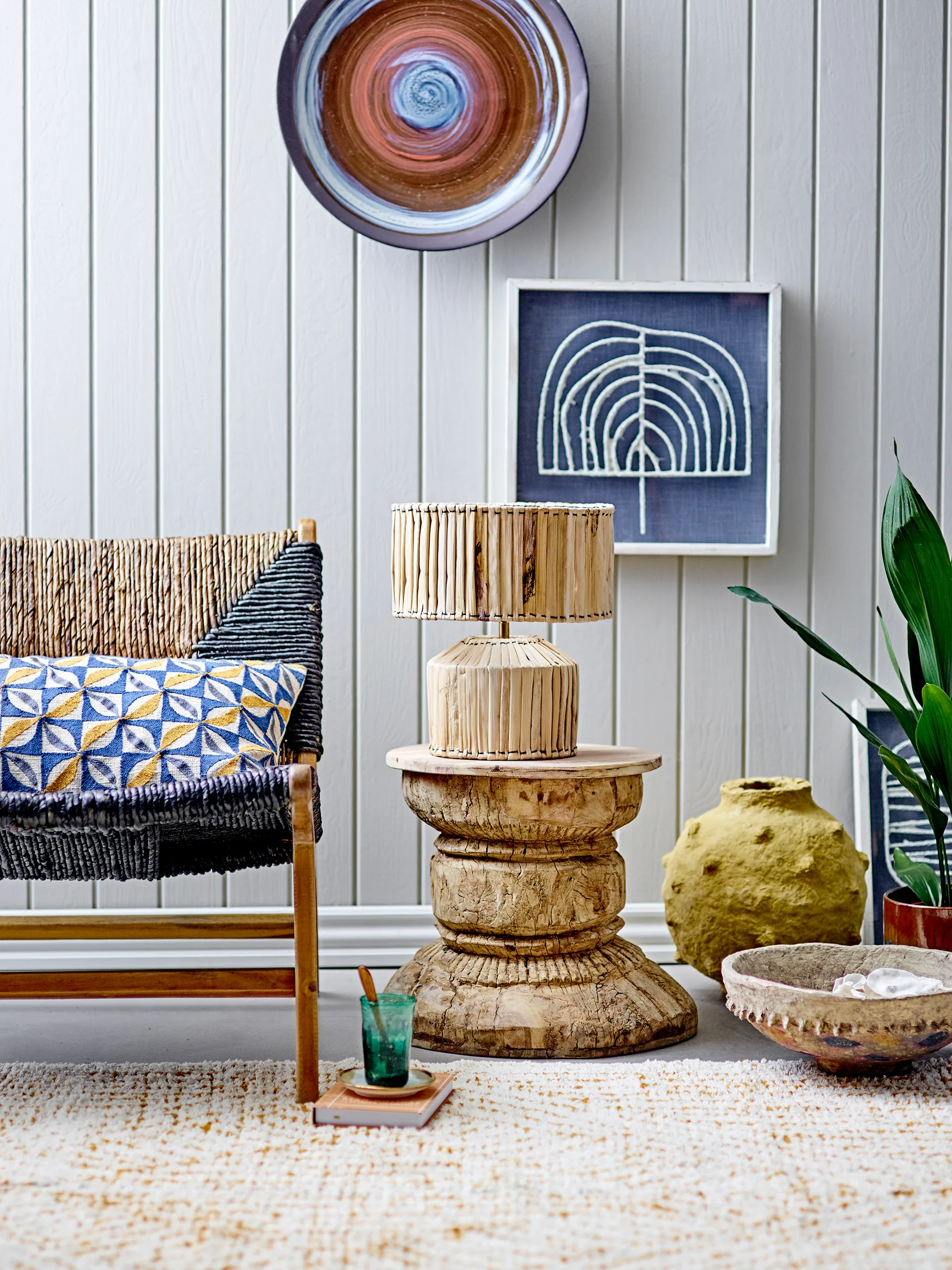 Rafah table lamp Ø30 cm, Natural Bloomingville