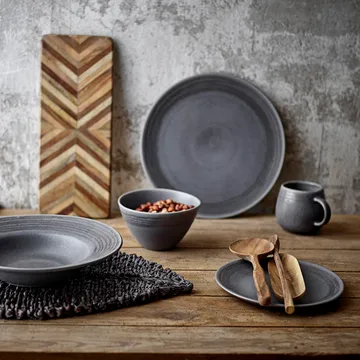 Raleg plate Ø21 cm - grey - Bloomingville