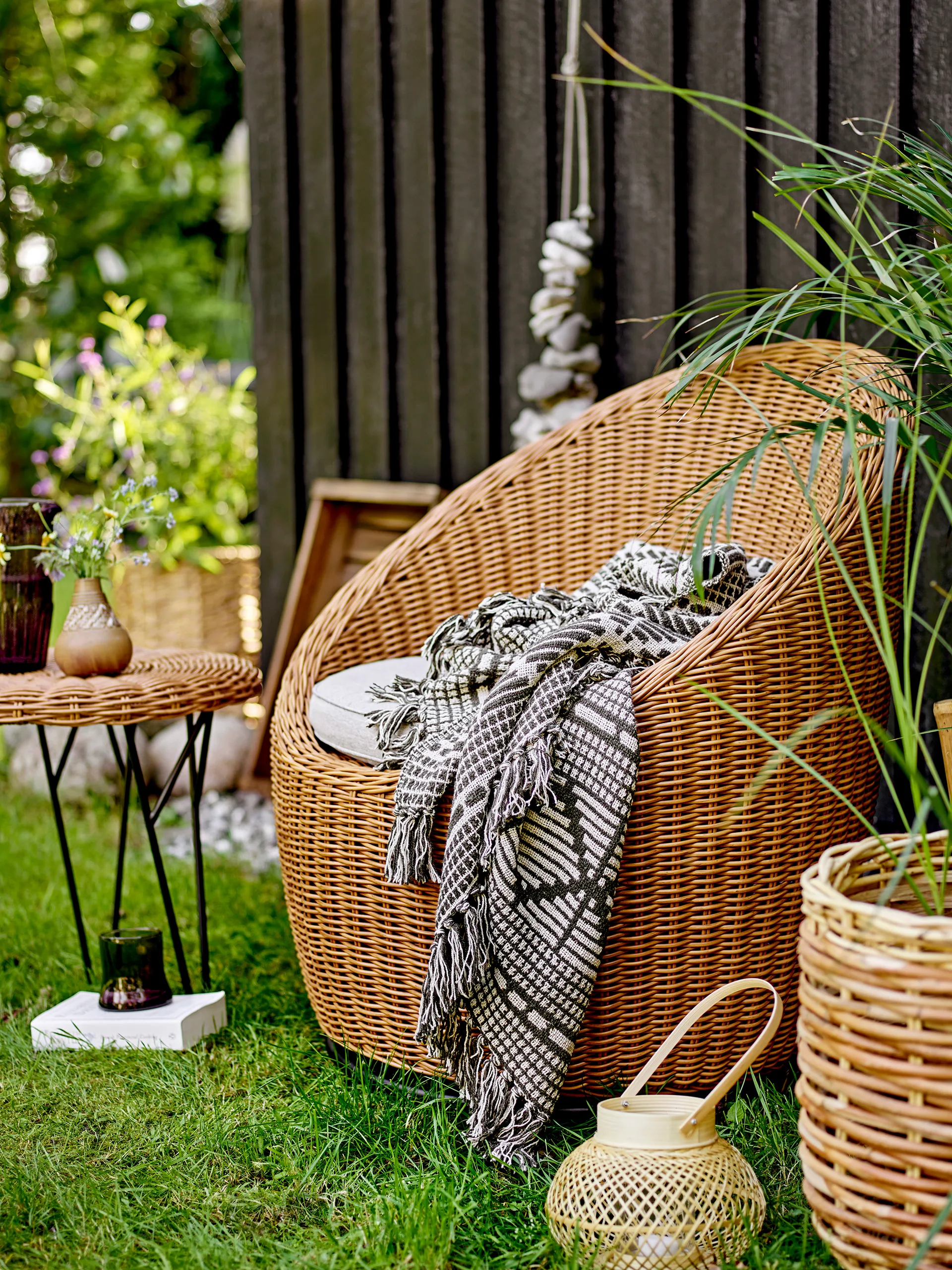 Roccas lounge chair, Polyrattan Bloomingville
