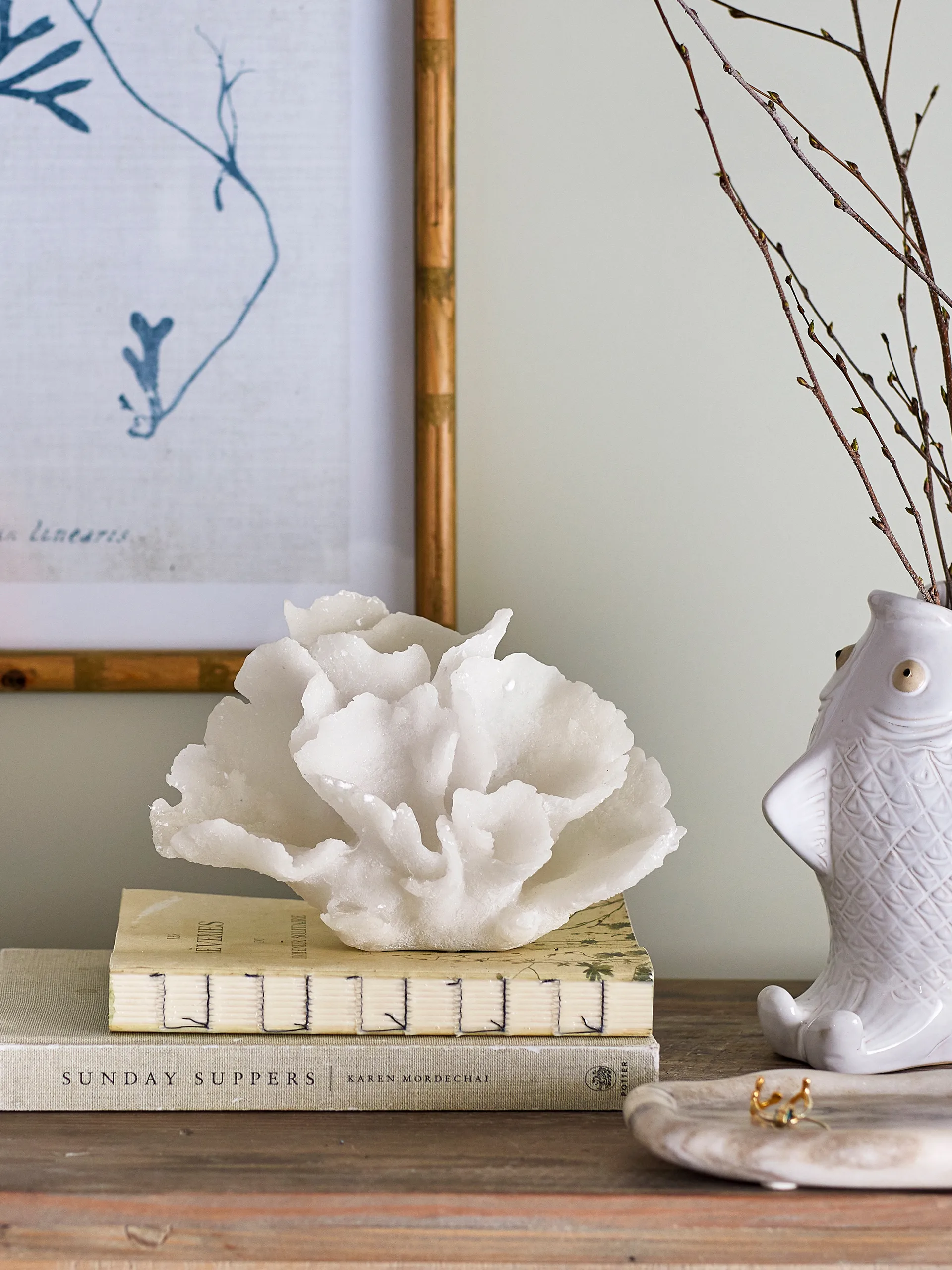 Rosenia decoration 14 cm, White Bloomingville