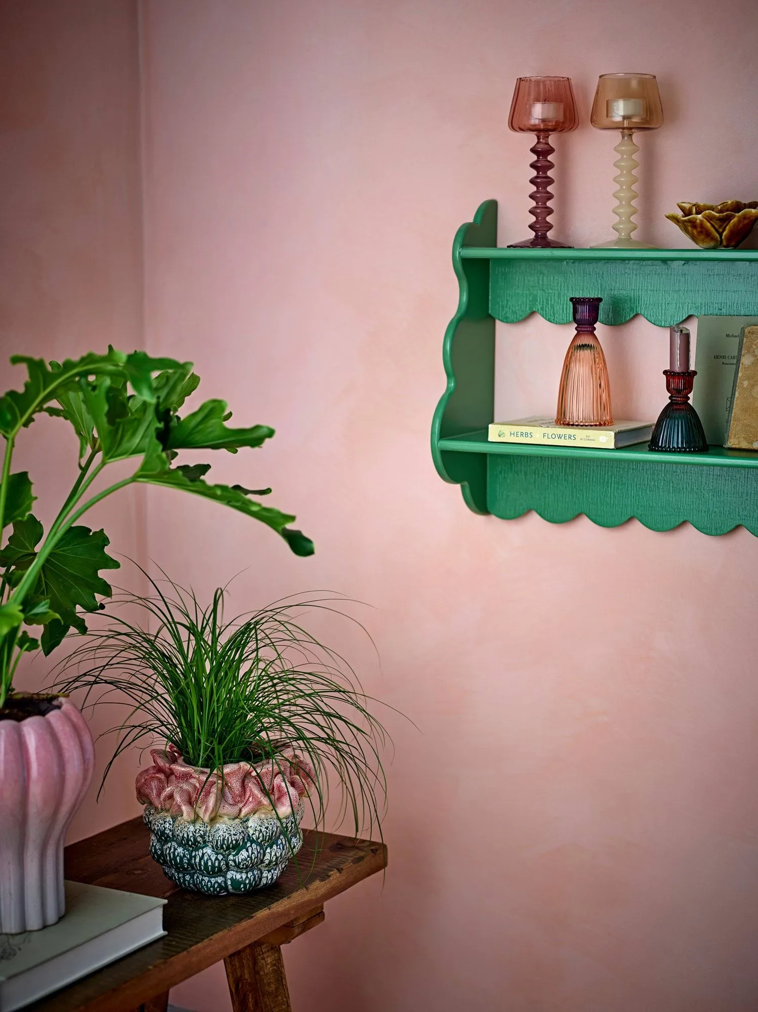 Salla shelf, Green, 49.5x40.5 cm Bloomingville