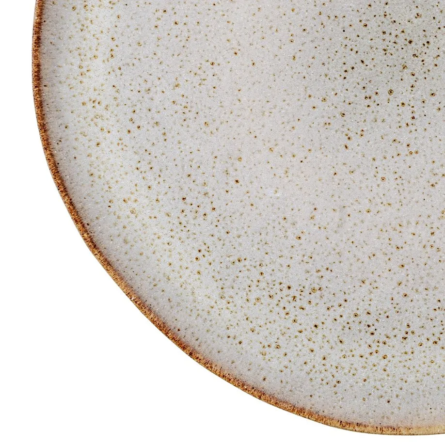 Sandrine plate Ø 28.5 cm, light grey Bloomingville