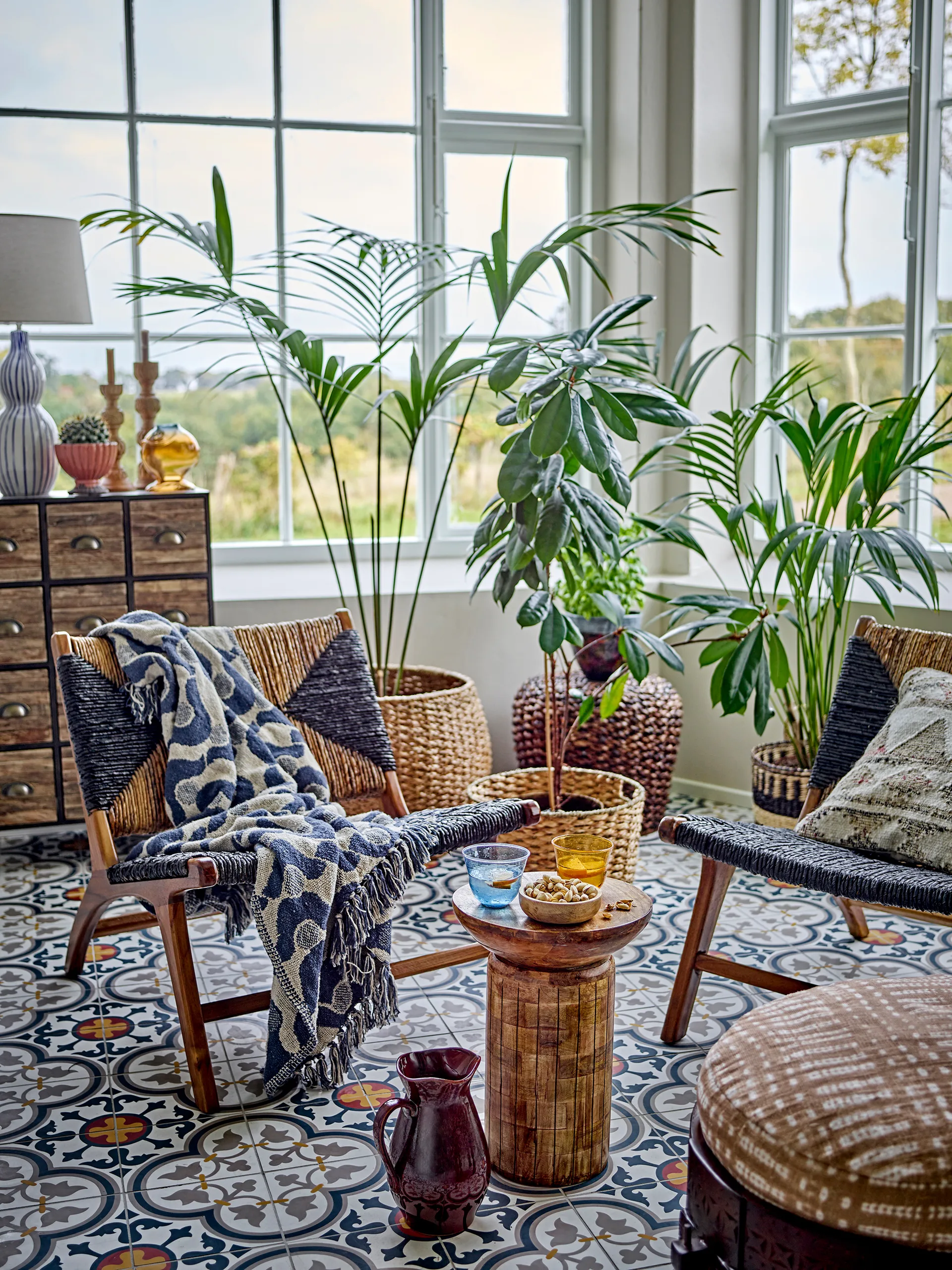 Santena throw 130x160 cm, Blue Bloomingville