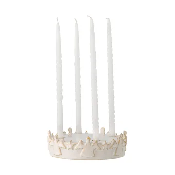 Starry Advent candle holder - White - Bloomingville