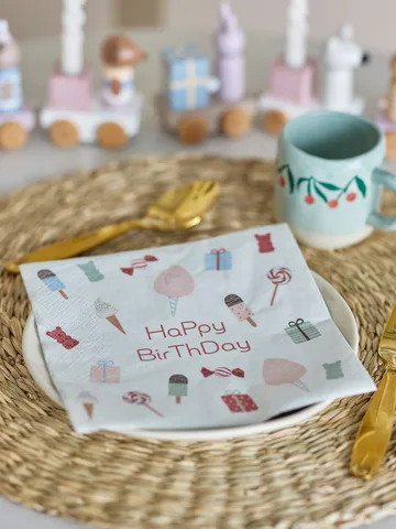 Sweets napkin 20-pack - Pink - Bloomingville