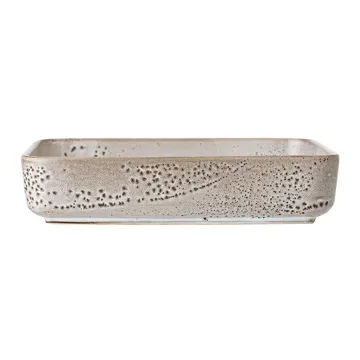Thea serving plate stoneware 25x25 cm - Grey - Bloomingville