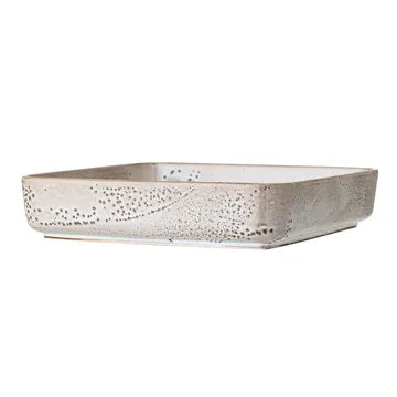 Thea serving plate stoneware 25x25 cm - Grey - Bloomingville