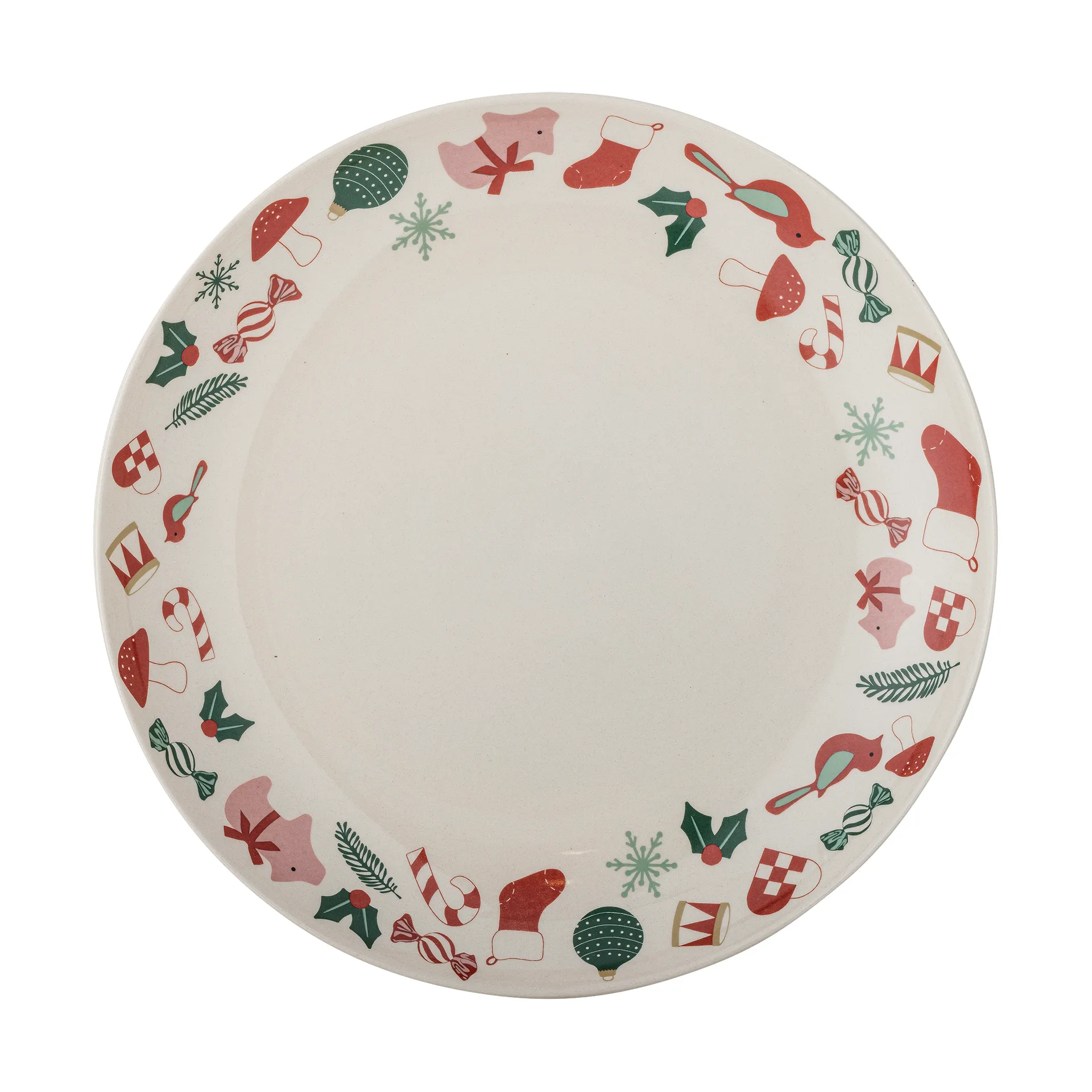 Yule serving platter Ø28 cm, Natural red Bloomingville