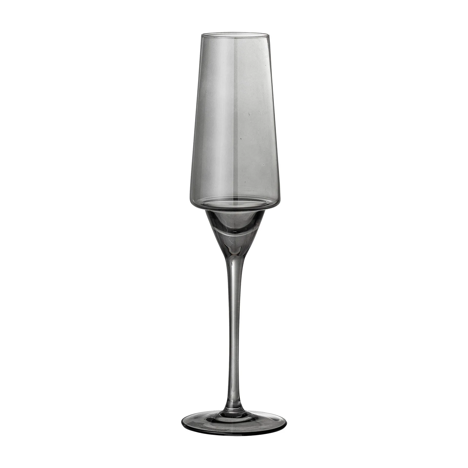 Yvette champagne glass 25 cl 4-pack, grey Bloomingville