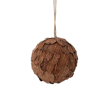 Zada Ornament oak leaves Christmas bauble - brown - Bloomingville