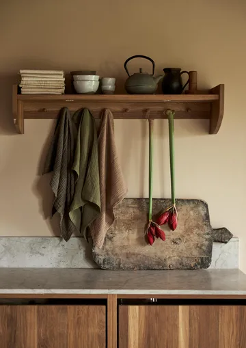 Astrid kitchen towel 50x70 cm - Green - Boel & Jan