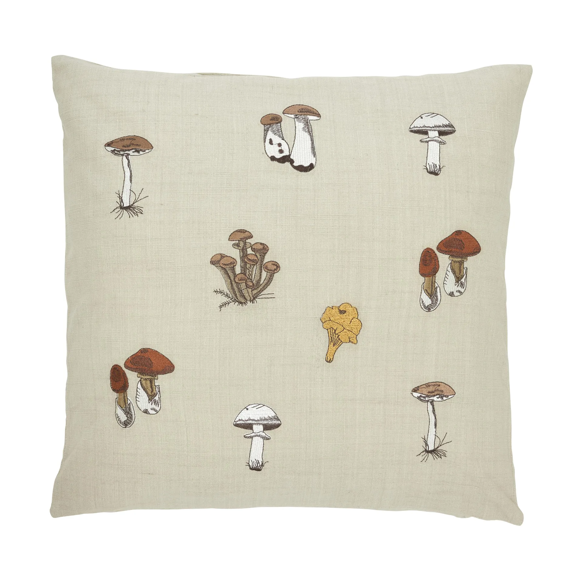Fungi pillowcase 45x45 cm, Beige-multi Boel & Jan