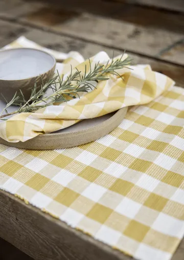 Grete placemat 35x45 cm - Yellow - Boel & Jan