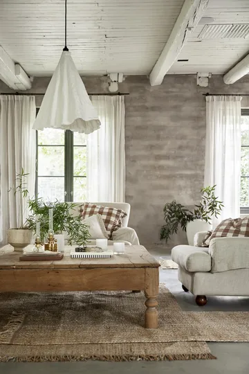Kullavik cushion cover 45x45 cm - Brown-white - Boel & Jan