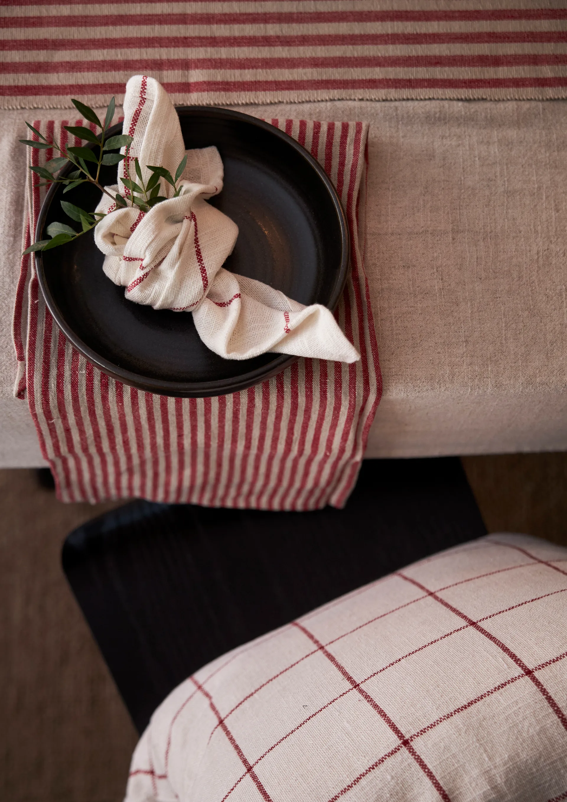 Lunnevik cushion cover cotton 45x45 cm, Offwhite Boel & Jan