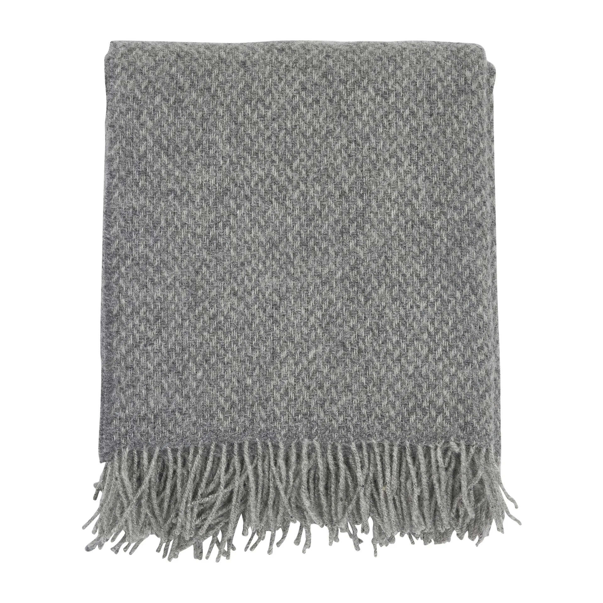 Walter wool throw 120x150 cm, Grey Boel & Jan