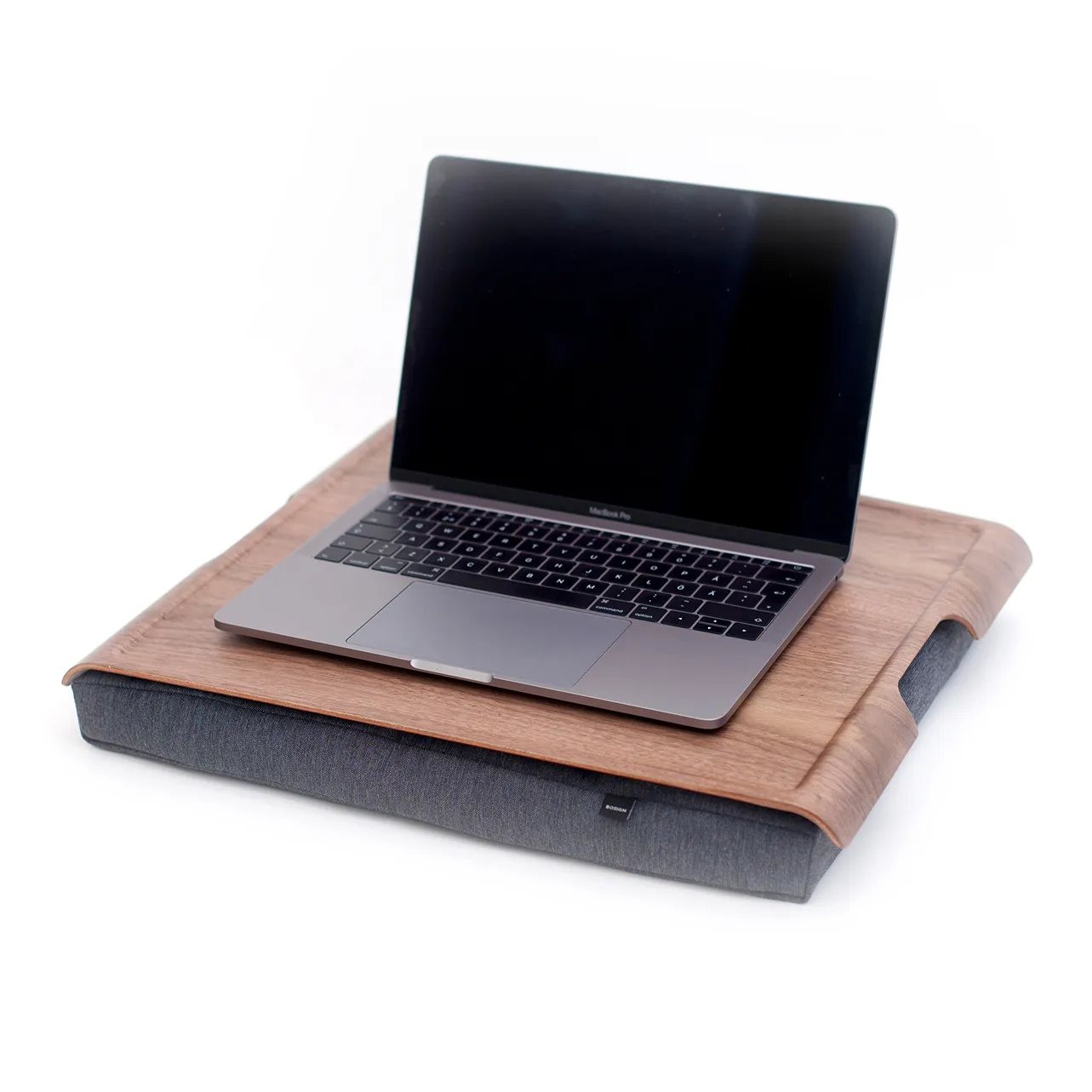Bosign lap tray, grey-wallnut Bosign