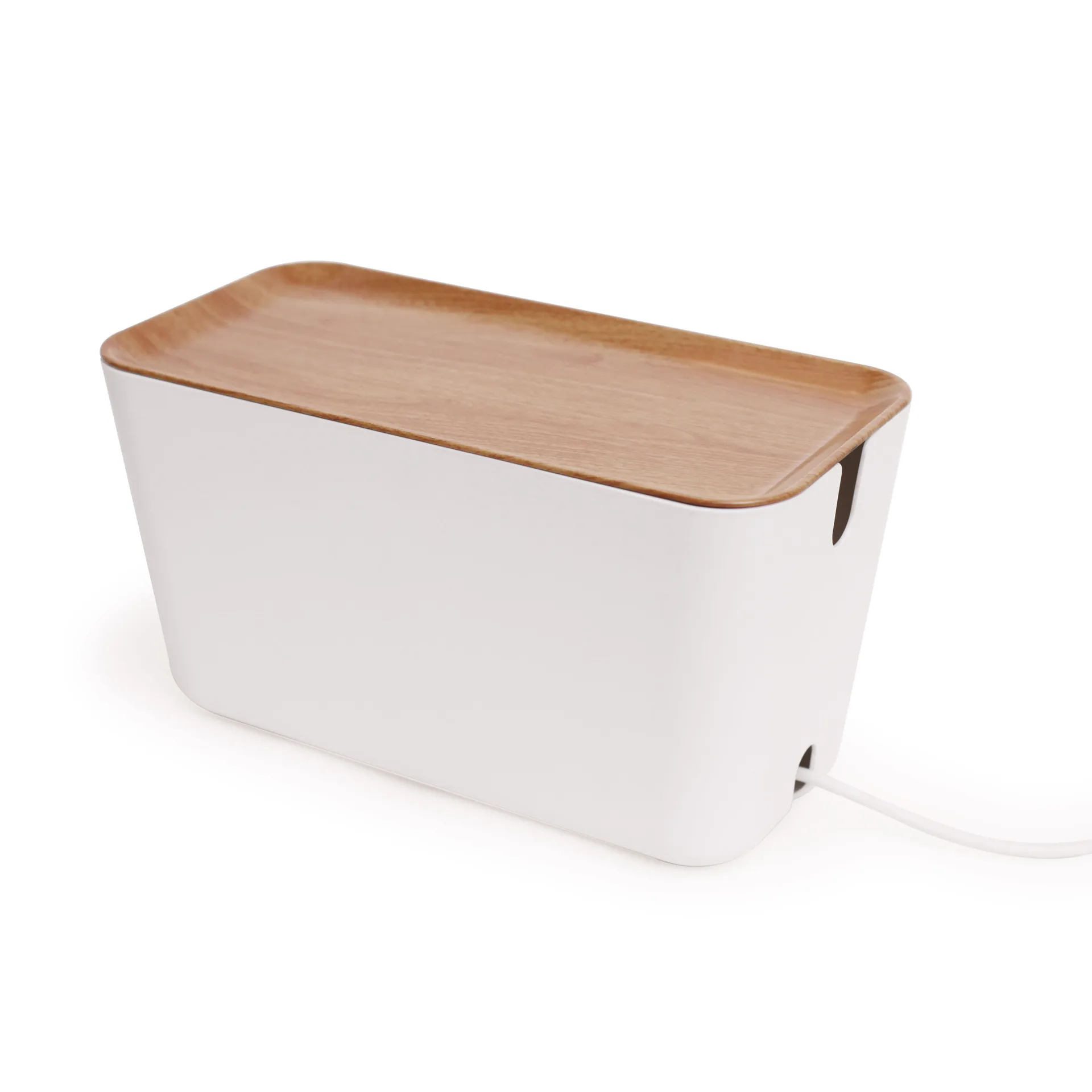 Cable Organiser XXL cabel tidy, Wood-white Bosign